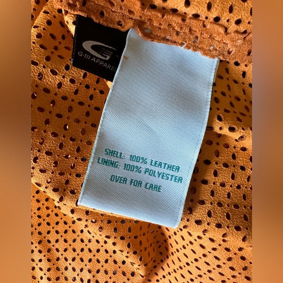 G-III leather perforated hoodie jacket - Picture 4 of 6